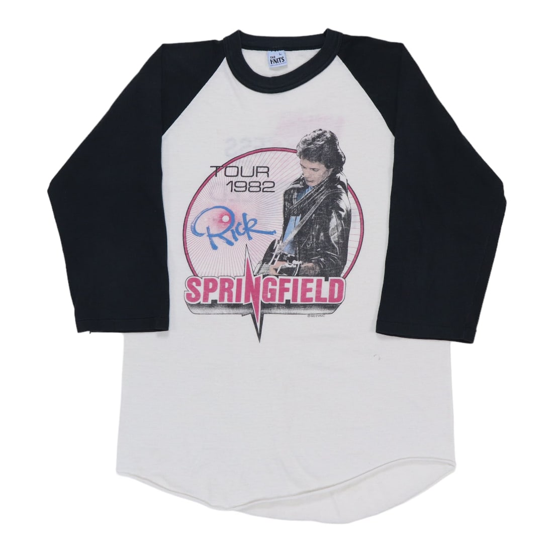 Vintage 1982 Rick Springfield Concert Jersey Poly Cotton Shirt Large (1 of 8)