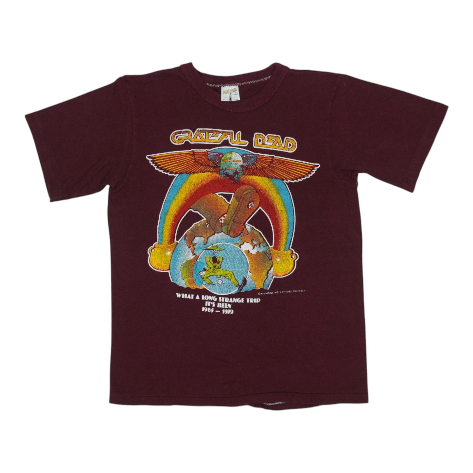 Vintage 1979 Grateful Dead Long Strange Trip Red Cotton T-Shirt (1 of 6)