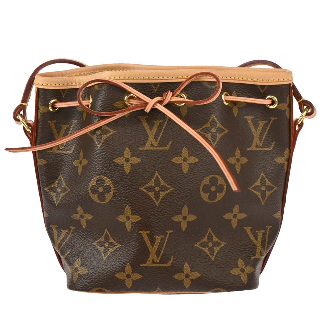 Louis Vuitton Nano Noe Monogram Drawstring Shoulder Bag M41346: Louis Vuitton Nano Noe Monogram Drawstring Shoulder Bag M41346 Introducing the Louis Vuitton Monogram Nano Noe Shoulder Bag, a stylish mini bucket and drawstring bag that combines functionality with l
