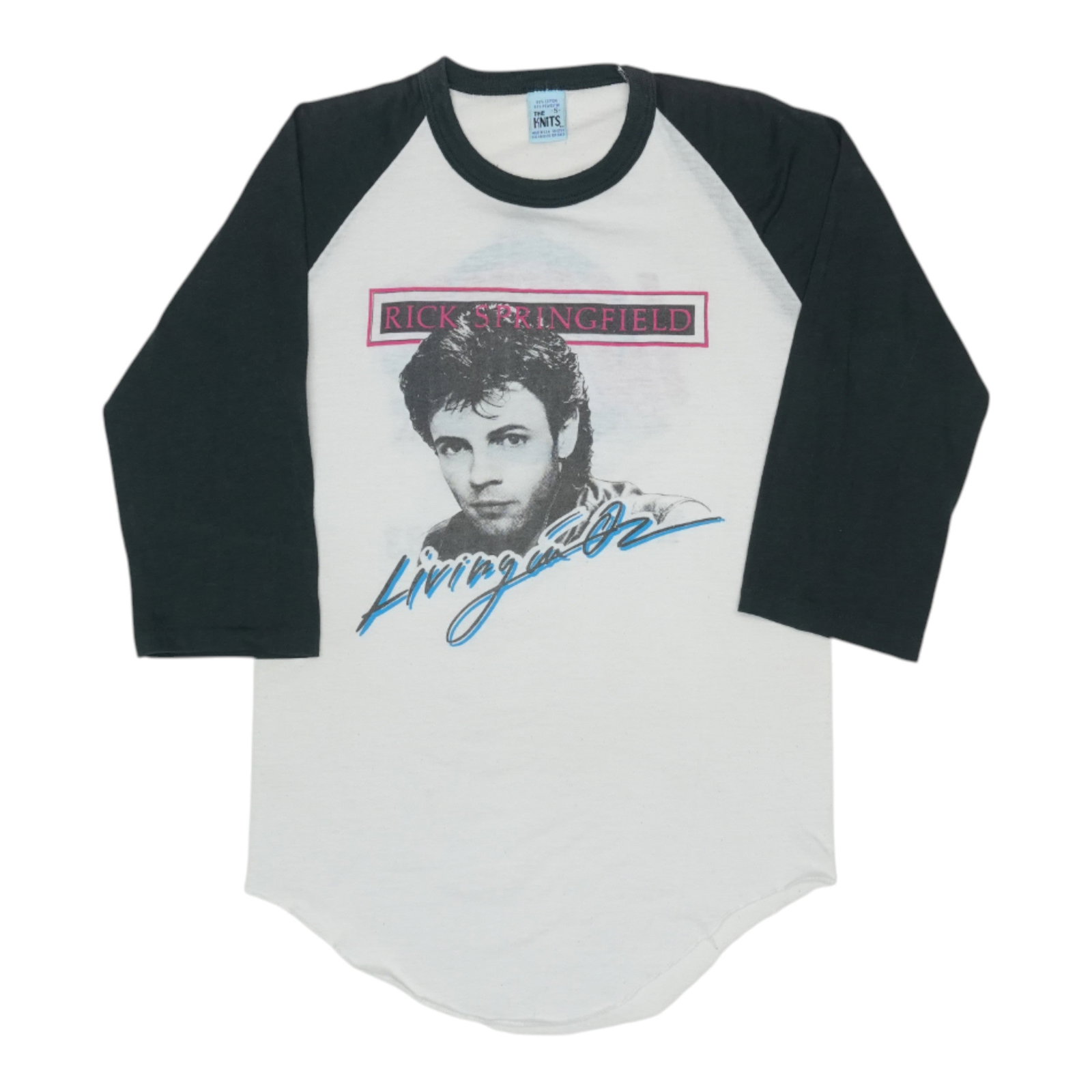 Vintage 1983 Rick Springfield Tour Jersey Shirt Living In Oz White Small (1 of 5)