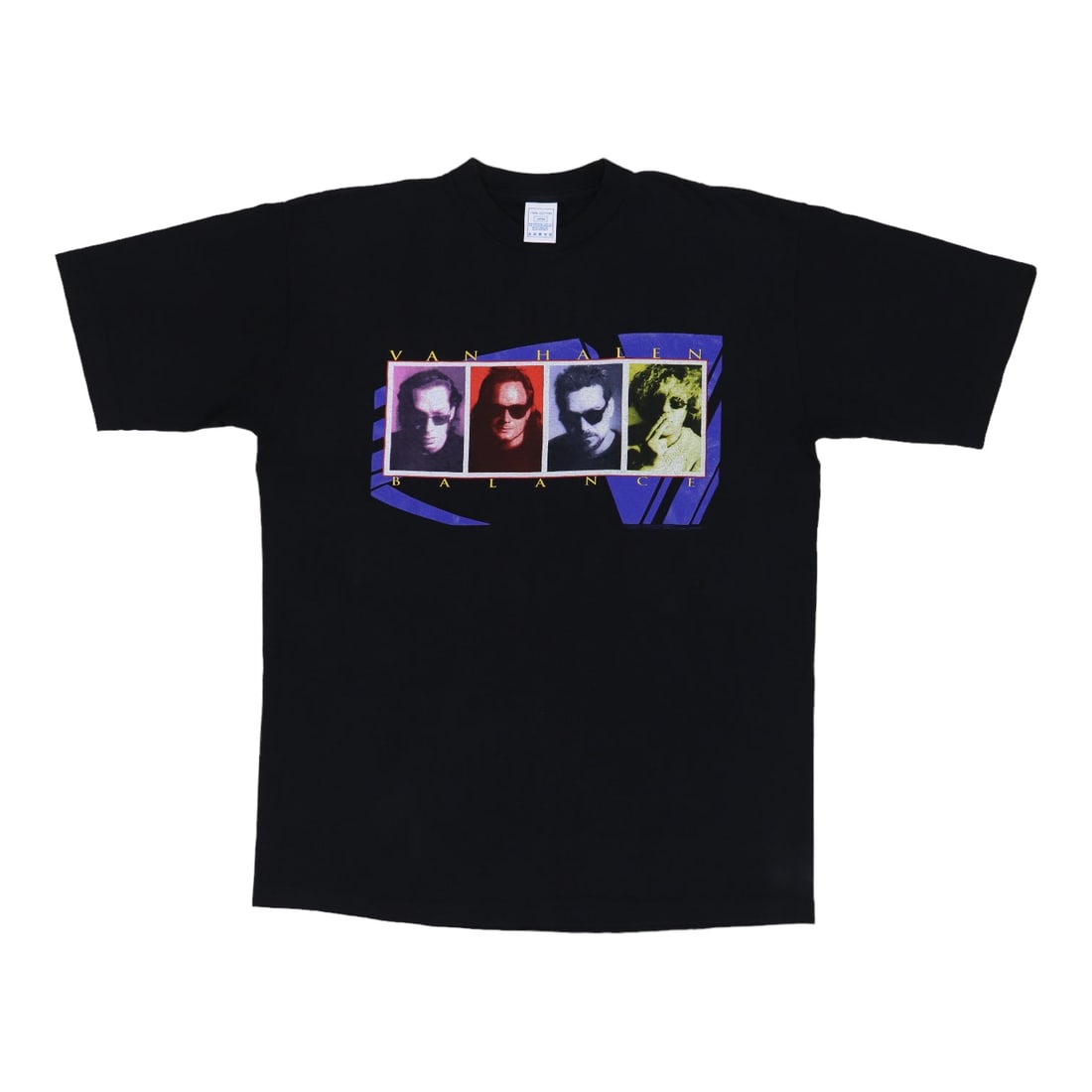 Vintage 1995 Van Halen Balance Tour Black Cotton T-Shirt Size Large: Vintage 1995 Van Halen Balance Tour Black Cotton T-Shirt Size Large This is an original vintage 1995 Van Halen Balance Tour shirt featuring front and back graphics. The shirt is in excellent condition