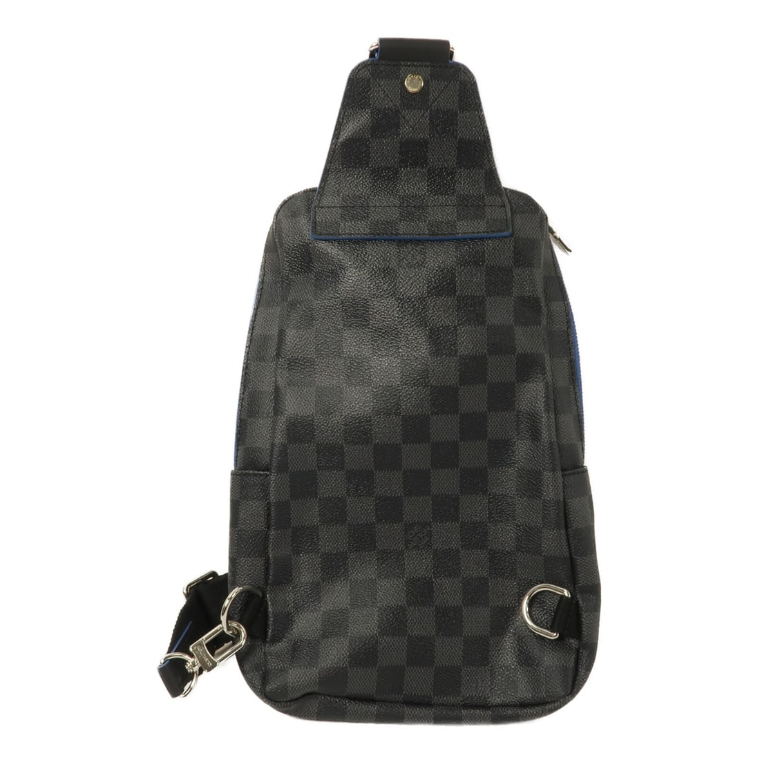 Louis Vuitton Damier Graphite Avenue Sling Bag Black: Louis Vuitton Damier Graphite Avenue Sling Bag Black This Louis Vuitton Avenue Sling Bag is crafted from durable PVC coated canvas in the signature Damier Graphite pattern. Designed as a shoulder bag,
