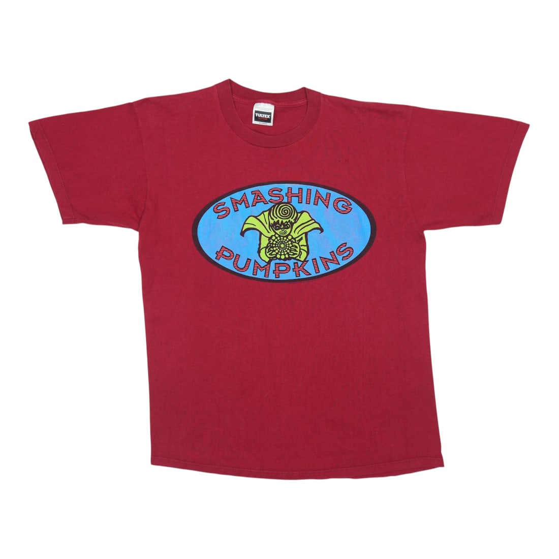 Vintage 1994 Smashing Pumpkins Red Graphic Cotton T-Shirt Extra Large: Vintage 1994 Smashing Pumpkins Red Graphic Cotton T-Shirt Extra Large This is an original vintage 1994 Smashing Pumpkins shirt featuring front and back graphics. Made from 100% cotton, the shirt is re
