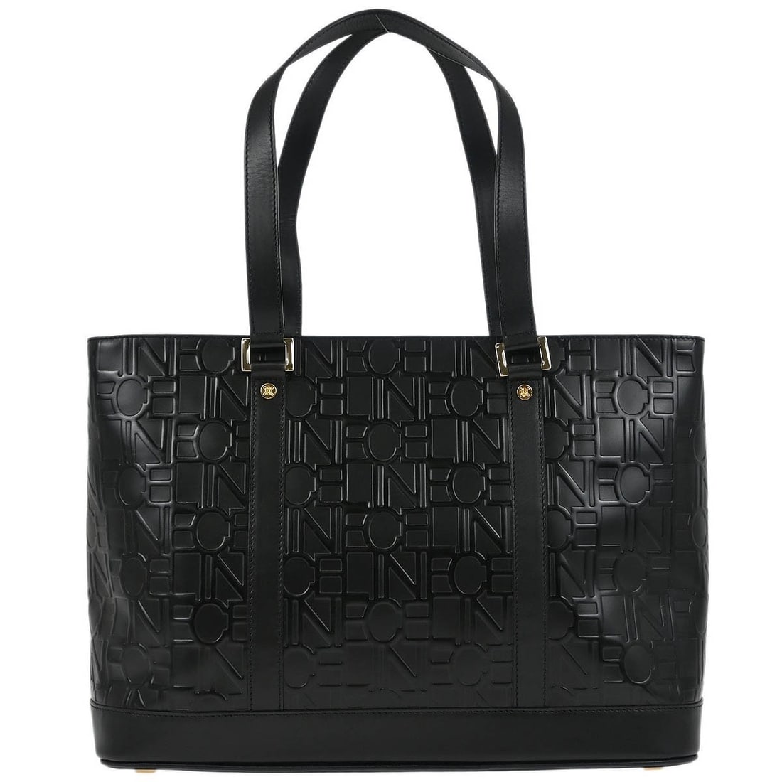 Celine Black Leather Tote Handbag CE00/12 Stylish Medium Top Handle: Celine Black Leather Tote Handbag CE00/12 Stylish Medium Top Handle This Celine Black Leather Tote Handbag is a stylish addition to any casual outfit. Crafted from high-quality leather, it features a 