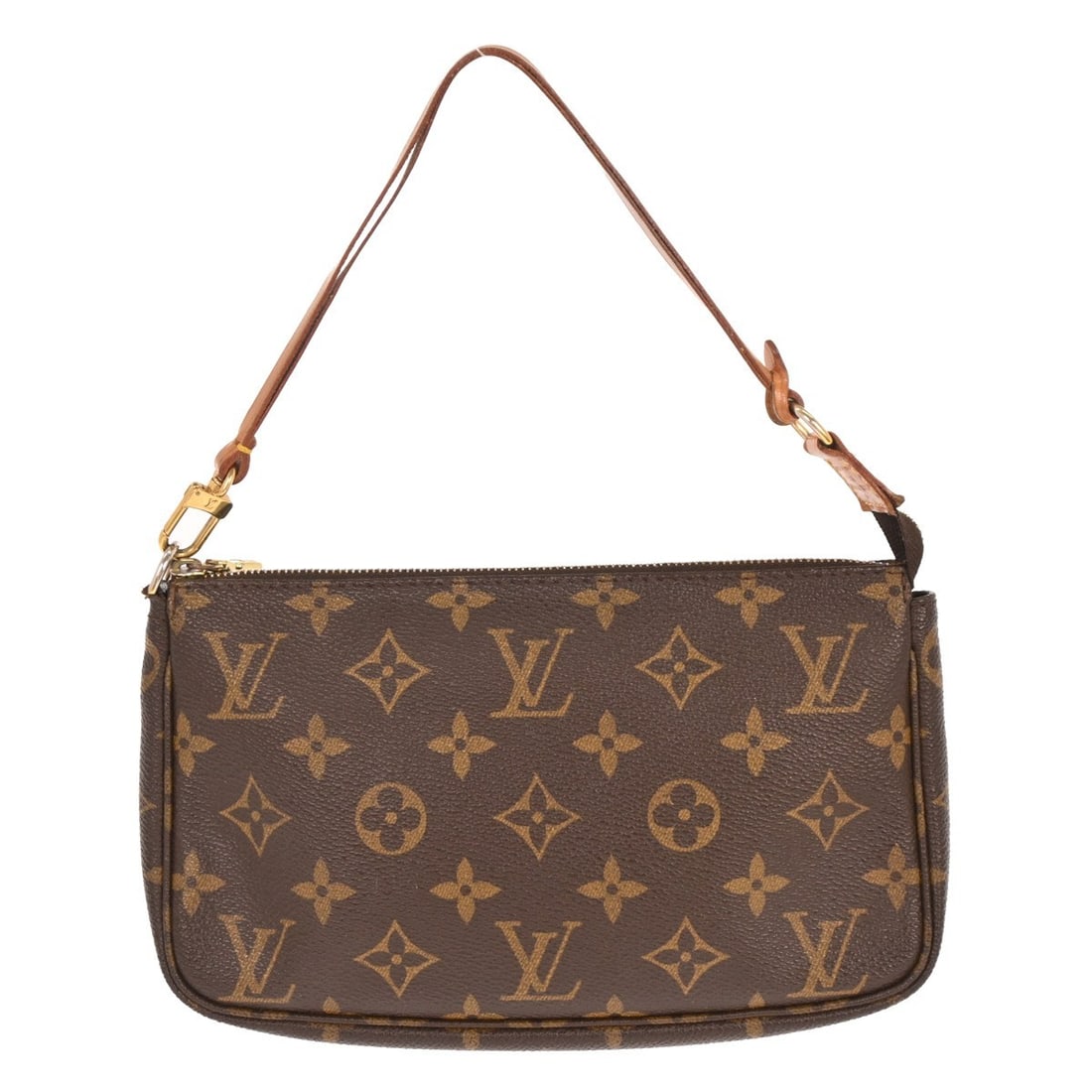 Louis Vuitton Monogram Canvas Pochette Accessoires Small Pouch Bag M51980: Louis Vuitton Monogram Canvas Pochette Accessoires Small Pouch Bag M51980 This Louis Vuitton Monogram Pochette Accessoires handbag features the iconic monogram canvas leather exterior in brown. Design
