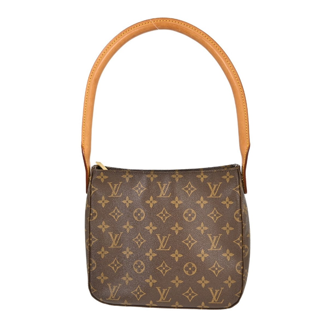 Louis Vuitton Mini Looping Monogram Canvas Medium Top Handle Bag: Louis Vuitton Mini Looping Monogram Canvas Medium Top Handle Bag This Louis Vuitton Looping MM handbag features the iconic monogram canvas leather exterior and a medium-sized silhouette. Designed with