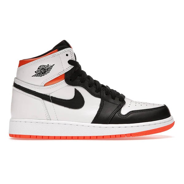 Youth Jordan 1 High Electro Orange Sneakers Size 6M 7.5W: Youth Jordan 1 High Electro Orange Sneakers Size 6M 7.5W The Jordan 1 Retro High Electro Orange (GS) offers a classic high-top silhouette in a striking colorway. This authentic pair is in unworn condi