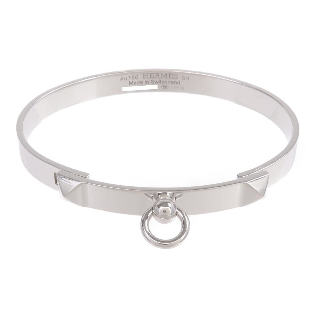 Hermes Collier De Chien 18K White Gold Women's Bracelet (1 of 10)