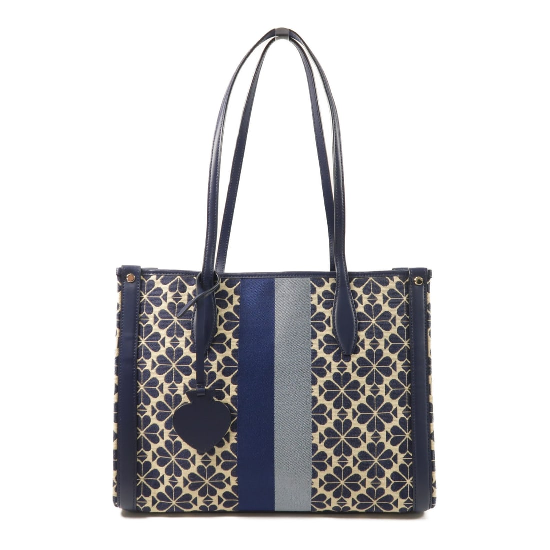 Kate Spade Stripe Market Tote Blue Canvas GHW: Kate Spade Stripe Market Tote Blue Canvas GHW This Kate Spade shoulder tote bag features a blue striped canvas exterior and gold-tone hardware. Designed in a medium market style, it offers ample space
