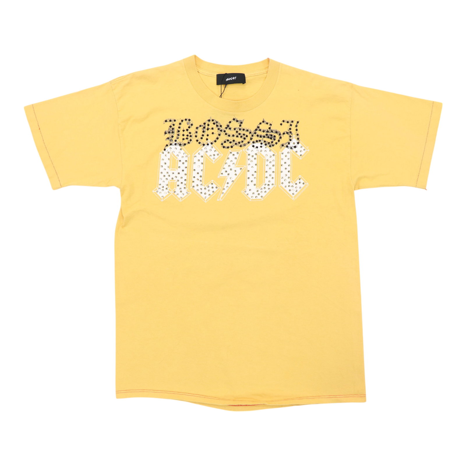 1996 Ballbreaker Tour Color Change ACDC Bossi Cotton Shirt XL Yellow (1 of 2)