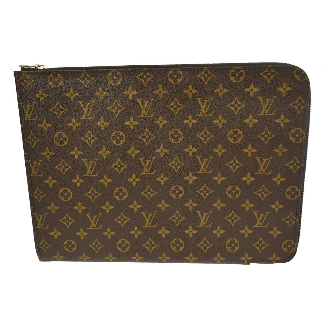 Louis Vuitton Poche Documents 38 Monogram Canvas Large Brown Business Briefcase Bag: Louis Vuitton Poche Documents 38 Monogram Canvas Large Brown Business Briefcase Bag This Louis Vuitton Monogram Poche Documents 38 is a large brown briefcase crafted from the brand's signature monogra
