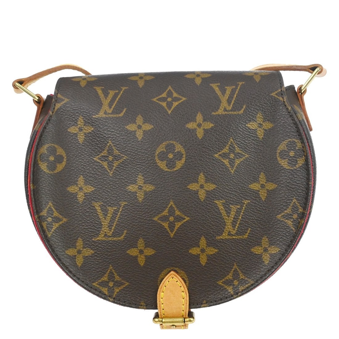 Louis Vuitton Tambourine Small Monogram Canvas Shoulder Bag M51179: Louis Vuitton Tambourine Small Monogram Canvas Shoulder Bag M51179 This Louis Vuitton Tambourine shoulder bag features the classic Monogram canvas exterior with brown Alcantara lining. Designed in a s