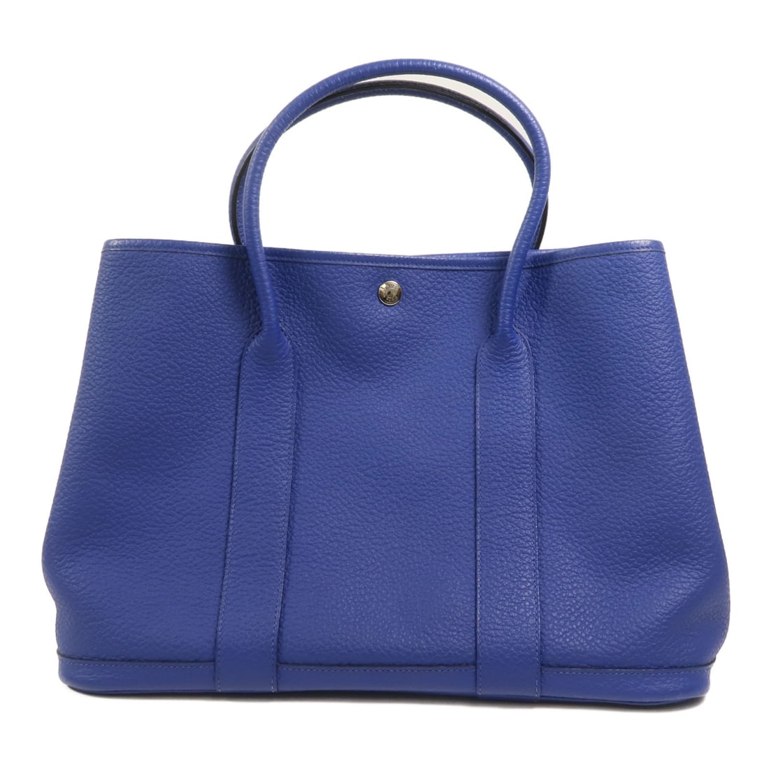 Hermes Garden Party PM Blue Electric Negonda Leather Tote: Hermes Garden Party PM Blue Electric Negonda Leather Tote This Hermes Garden Party PM handbag is crafted from Negonda calfskin leather in a striking Blue Electric color. Designed for women, it feature