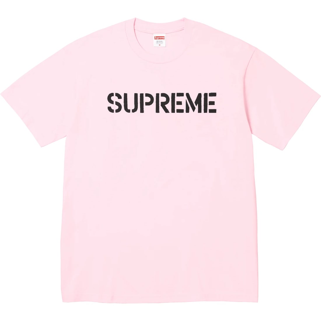 Large Supreme Hard Light Pink Short Sleeve T Shirt: Large Supreme Hard Light Pink Short Sleeve T Shirt This Supreme Hard Light Pink Tee is an authentic piece from Supreme, presented in a light pink color. The tee is in un-used and unworn condition and 