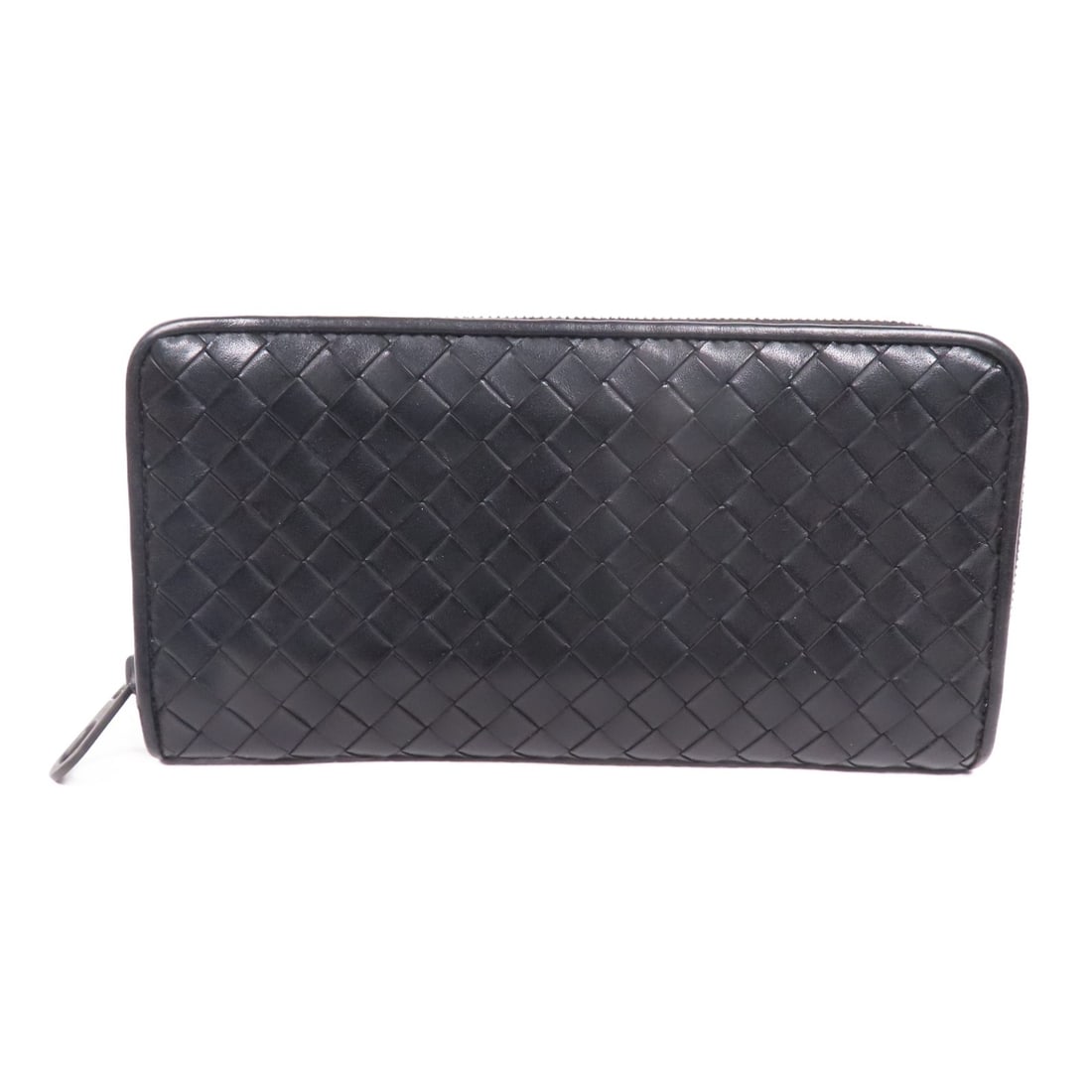 BOTTEGA VENETA Black Lambskin Long Wallet Made in Italy: BOTTEGA VENETA Black Lambskin Long Wallet Made in Italy This elegant Bottega Veneta long wallet combines style and functionality, crafted from luxurious lambskin leather in classic black. Designed as 