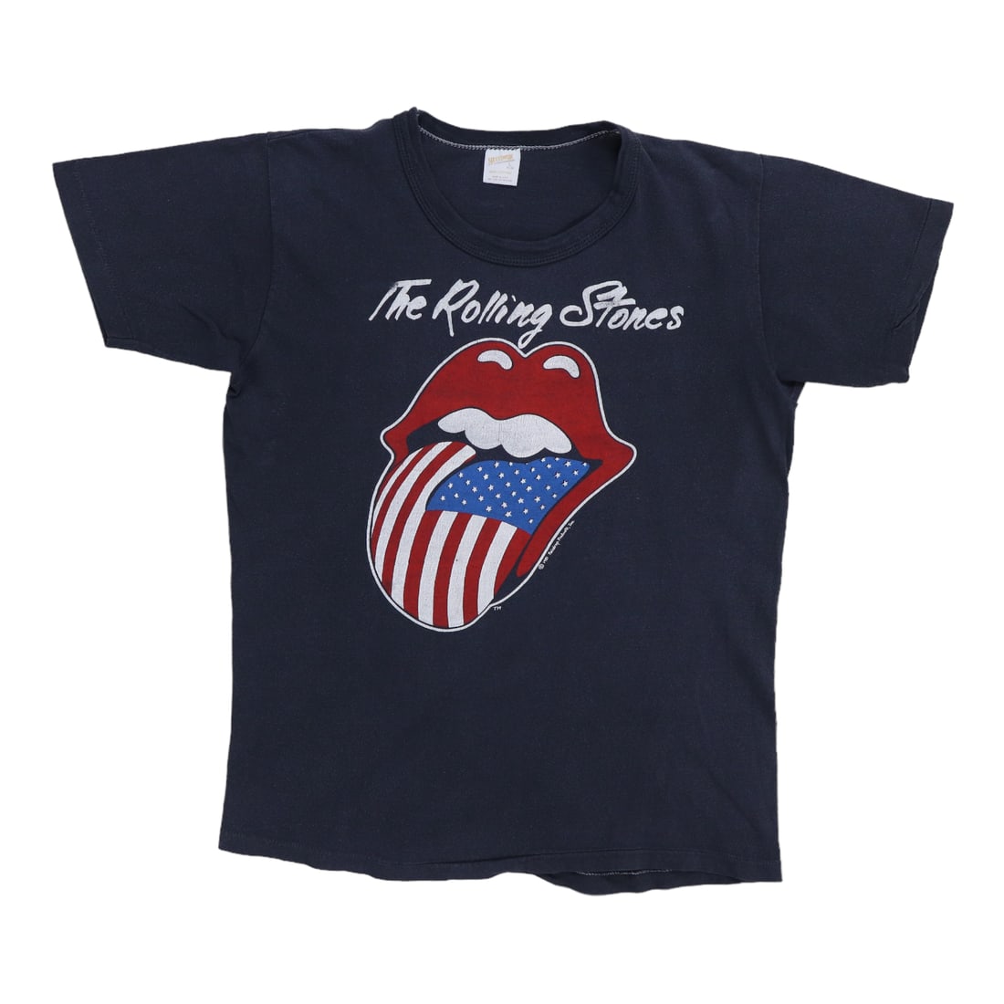 Vintage 1981 Tour T-Shirt Rolling Stones North America 100 Percent Cotton Black: Vintage 1981 Tour T-Shirt Rolling Stones North America 100 Percent Cotton Black This is an original vintage 1981 Rolling Stones North American Tour shirt, featuring graphics on both the front and back