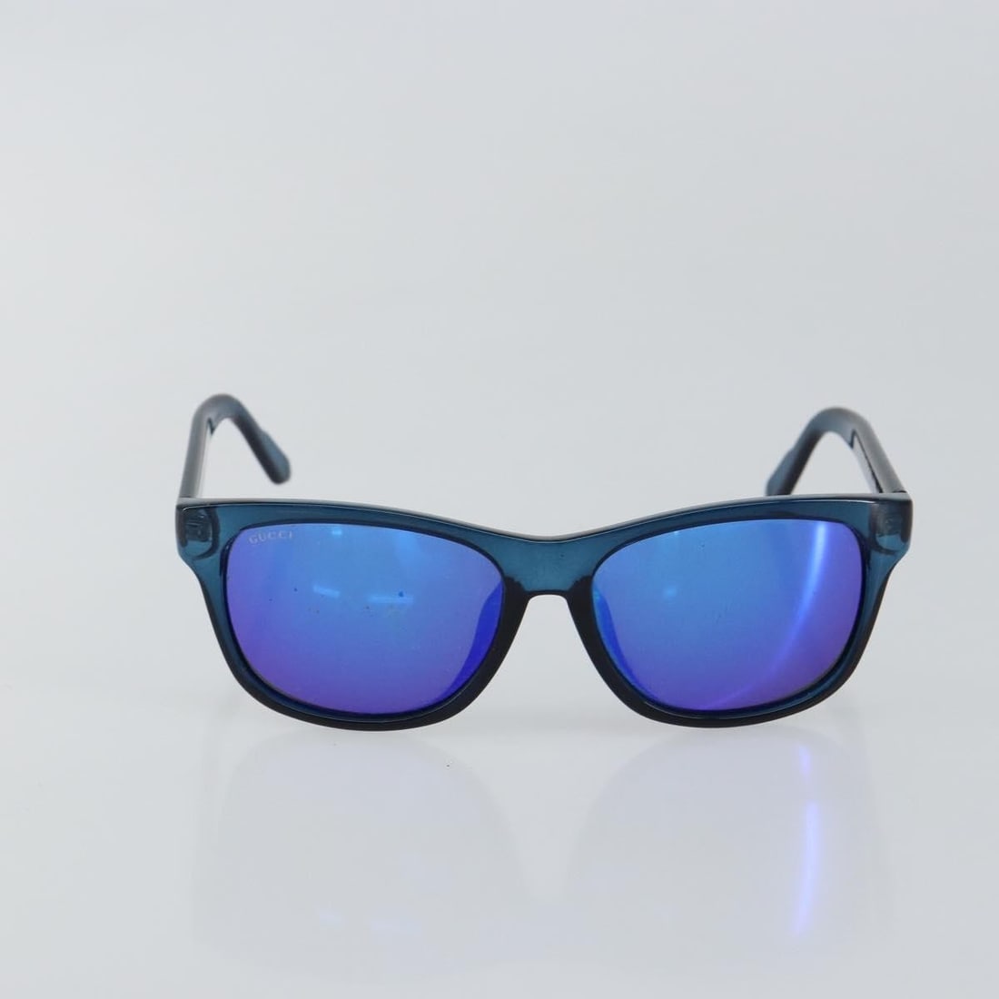 Blue Plastic Gucci Eyewear Women's Sunglasses Made in Italy (1 of 11)