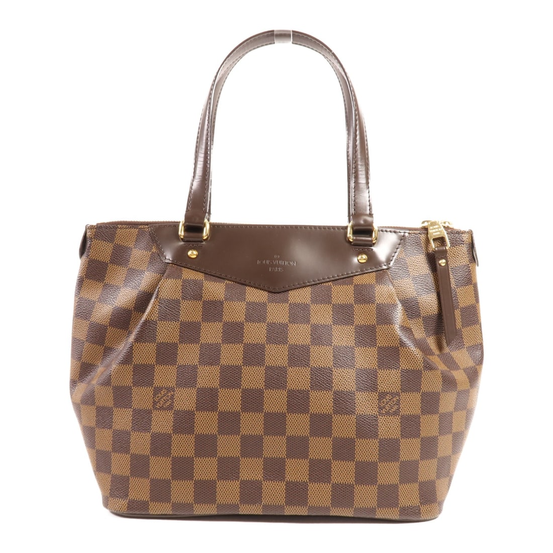 LOUIS VUITTON Westminster PM Shoulder Bag N41102 Damier Brown GHW: LOUIS VUITTON Westminster PM Shoulder Bag N41102 Damier Brown GHW Elevate your style with the Louis Vuitton Westminster PM Shoulder Bag, a luxurious accessory crafted from PVC coated canvas. This chic