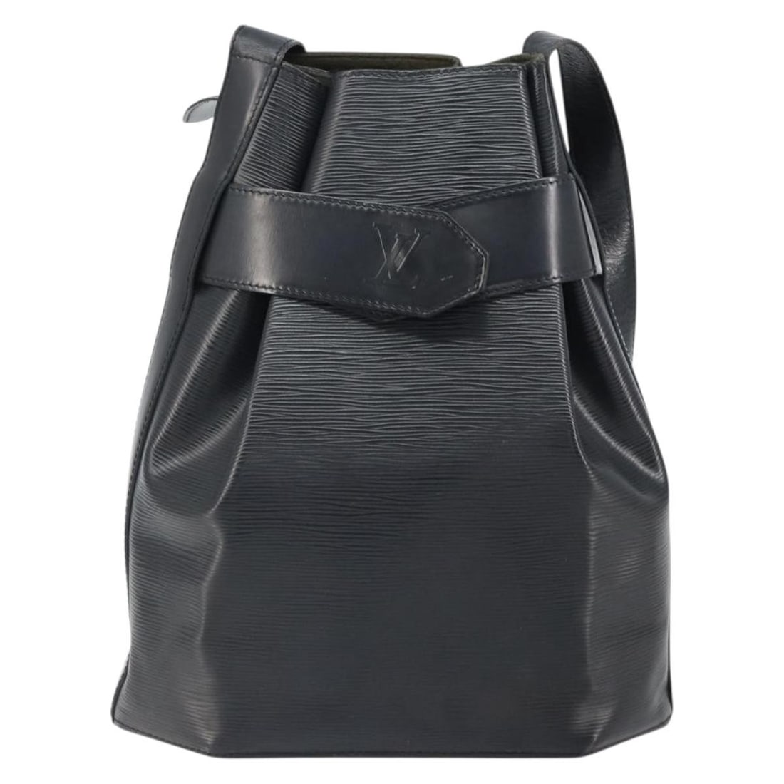 Louis Vuitton Black Epi Leather Shoulder Bag Vintage Model: Louis Vuitton Black Epi Leather Shoulder Bag Vintage Model This vintage Louis Vuitton Sac d'Epaule handbag is crafted from black leather with Epi texture. Designed for women, it features a shoulder st