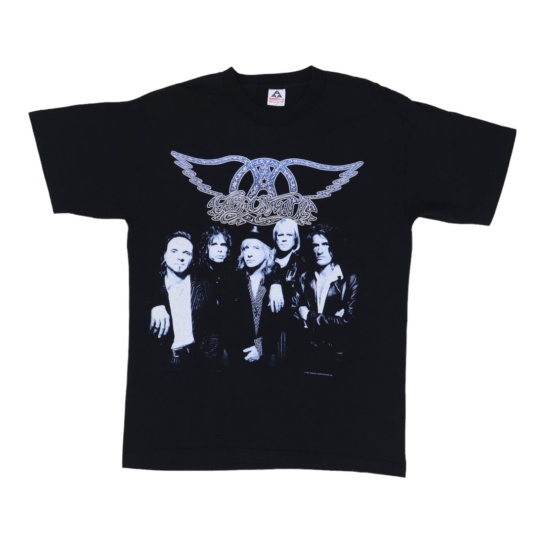 Vintage 1997 Aerosmith Nine Lives Tour Black Cotton Graphic Shirt XL: Vintage 1997 Aerosmith Nine Lives Tour Black Cotton Graphic Shirt XL This is an original vintage 1997 Aerosmith Nine Lives World Tour shirt, featuring both front and back graphics. The shirt is made f