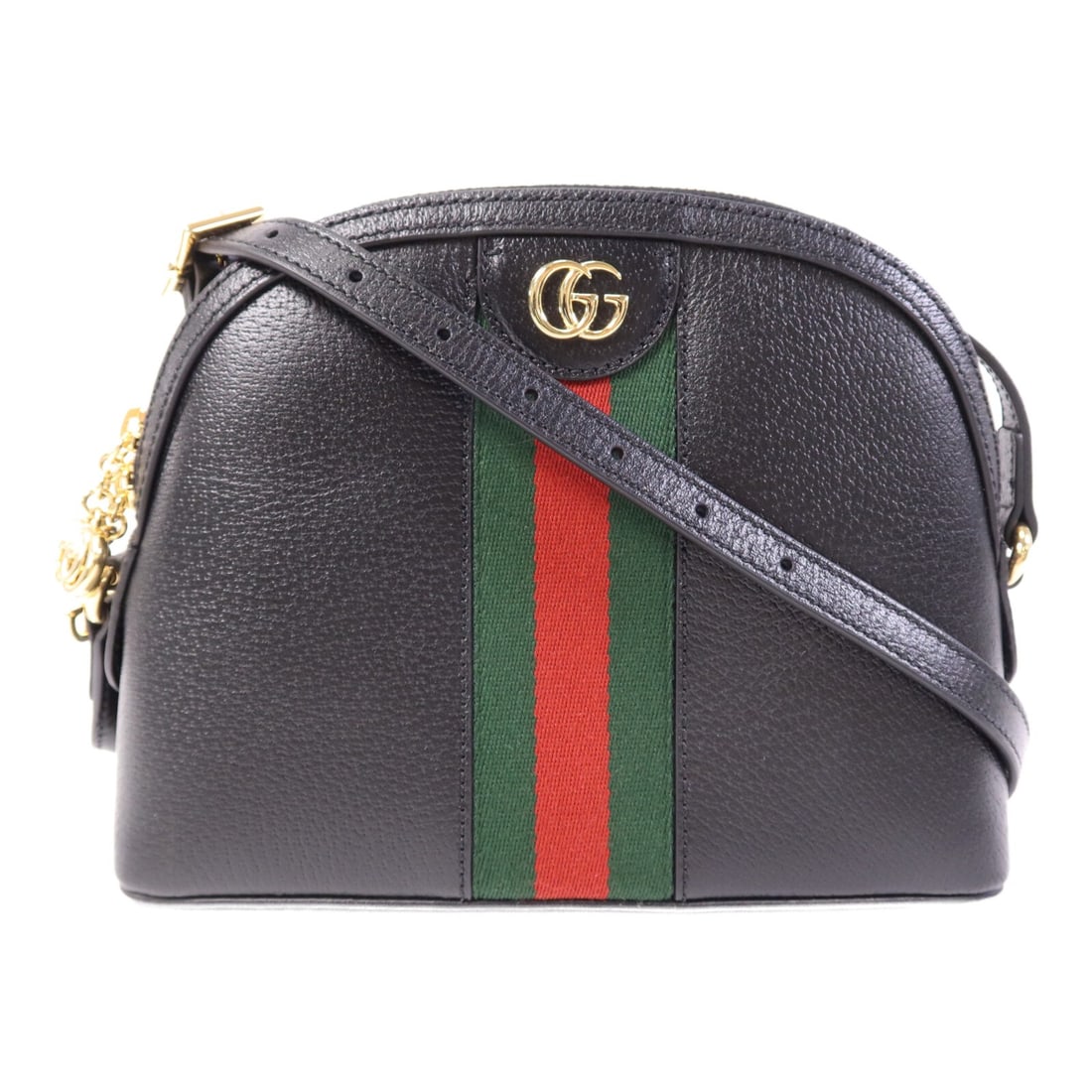 Black Calfskin GG Ophidia Shoulder Bag with Gold Hardware by Gucci: Black Calfskin GG Ophidia Shoulder Bag with Gold Hardware by Gucci This Gucci GG Ophidia shoulder bag features luxurious black calfskin leather and showcases the iconic GG detailing. The bag is design