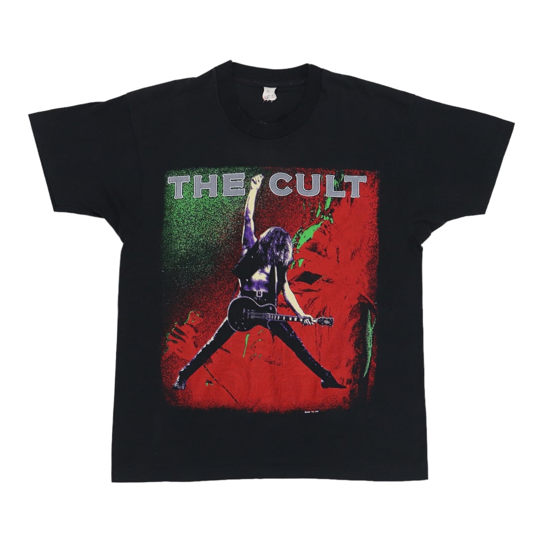 Vintage 1989 Sonic Temple The Cult Black Cotton Band T-Shirt Extra Large: Vintage 1989 Sonic Temple The Cult Black Cotton Band T-Shirt Extra Large This is an original vintage 1989 The Cult Sonic Temple shirt, featuring graphics on both the front and back. The shirt is made 