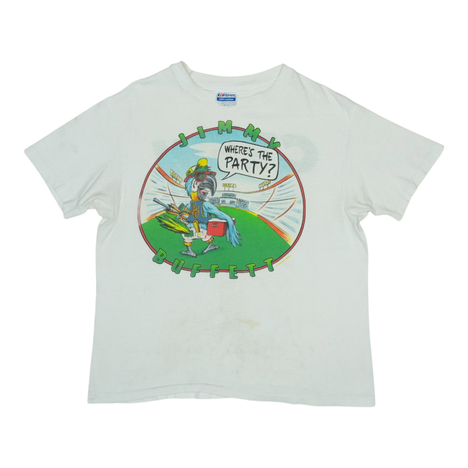 Vintage 1988 Jimmy Buffett Where's The Party Crew Tour Cotton Tee (1 of 12)
