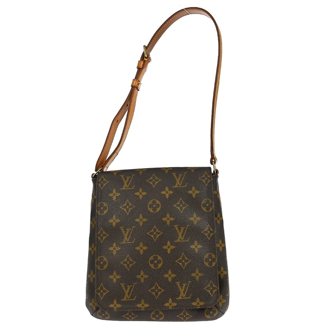 Louis Vuitton Musette Salsa Monogram Canvas Medium Shoulder Bag M51258: Louis Vuitton Musette Salsa Monogram Canvas Medium Shoulder Bag M51258 This Louis Vuitton Musette Salsa short shoulder bag features the iconic monogram canvas leather exterior and a flap magnet closur
