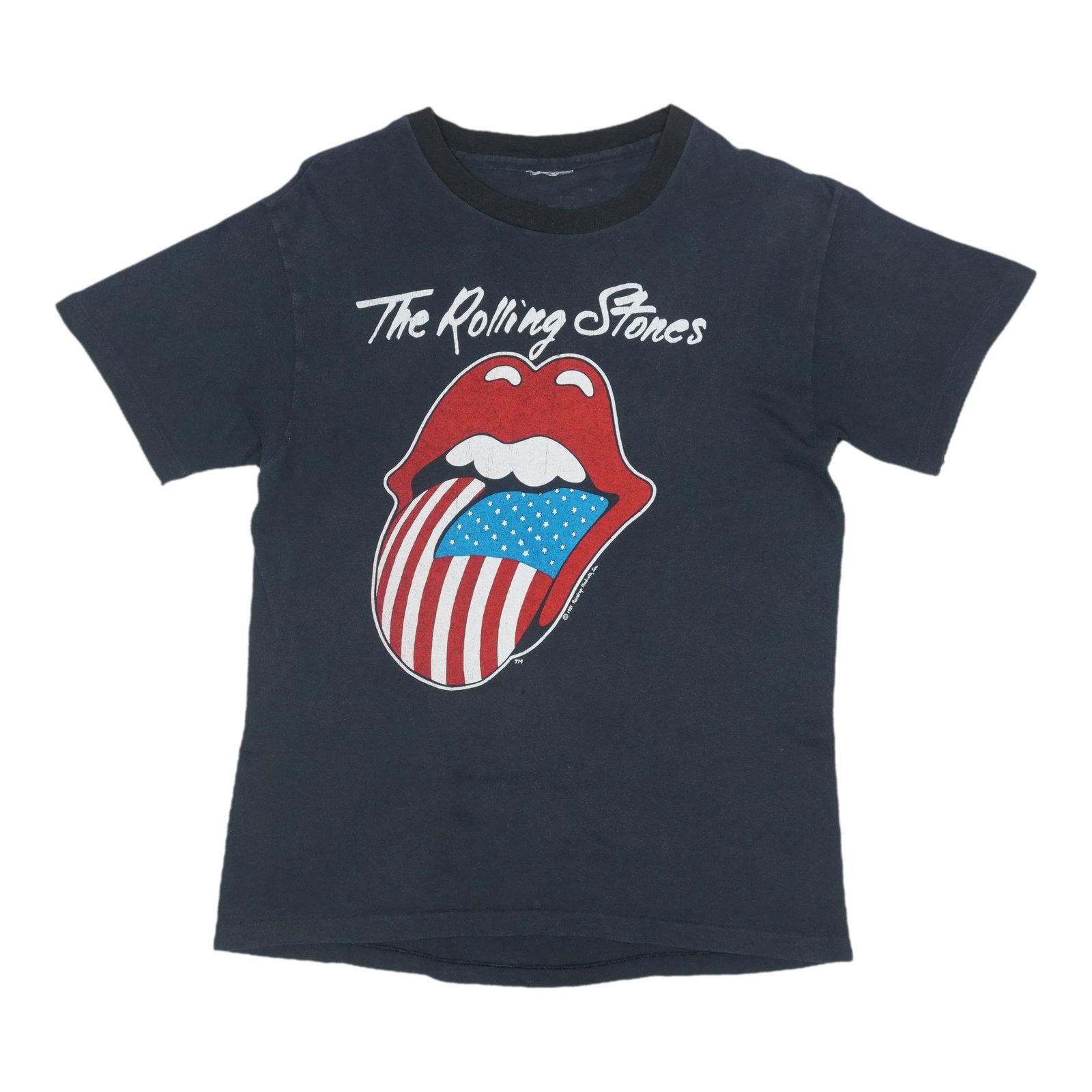 Vintage 1981 Rolling Stones Tour Black Cotton Concert Tee (1 of 6)