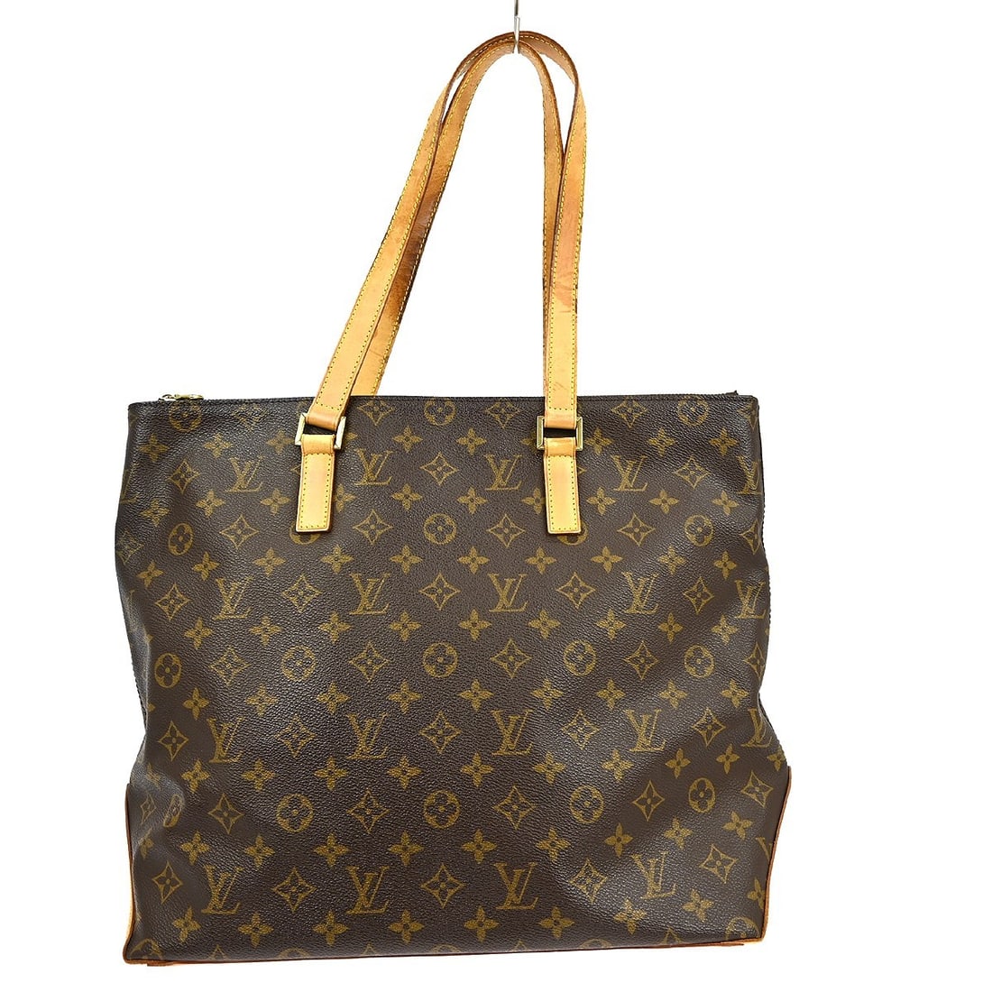 Louis Vuitton Cabas Mezzo Monogram Canvas Large Tote Handbag M51151: Louis Vuitton Cabas Mezzo Monogram Canvas Large Tote Handbag M51151 This Louis Vuitton Cabas Mezzo tote bag showcases the iconic monogram canvas with leather trim and double leather handles. The bag f
