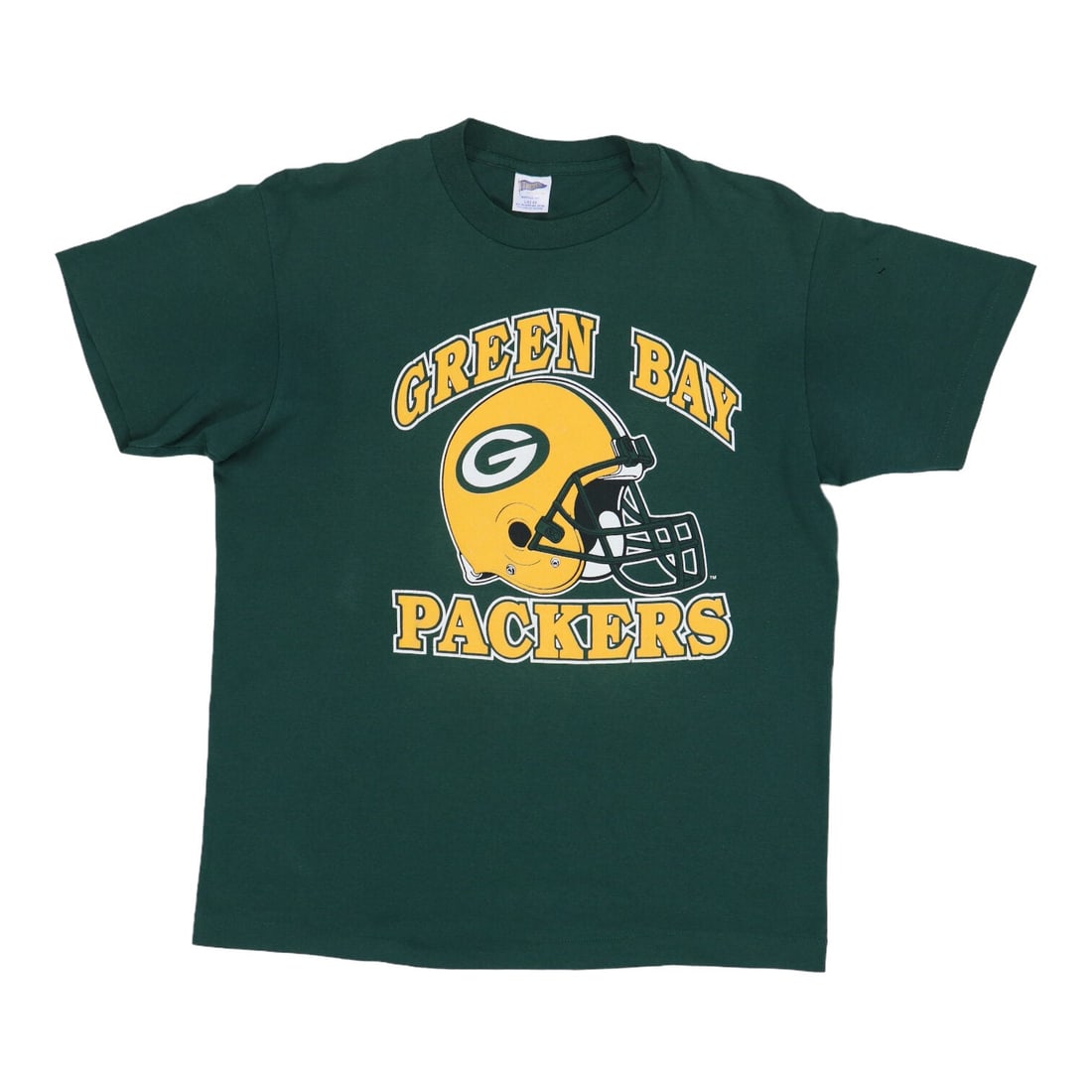Vintage 1980s Green Bay Packers Poly Cotton NFL T Shirt Large: Vintage 1980s Green Bay Packers Poly Cotton NFL T Shirt Large This is an original vintage 1980s Green Bay Packers NFL shirt. The shirt is not a modern reproduction and features no graphics on the back