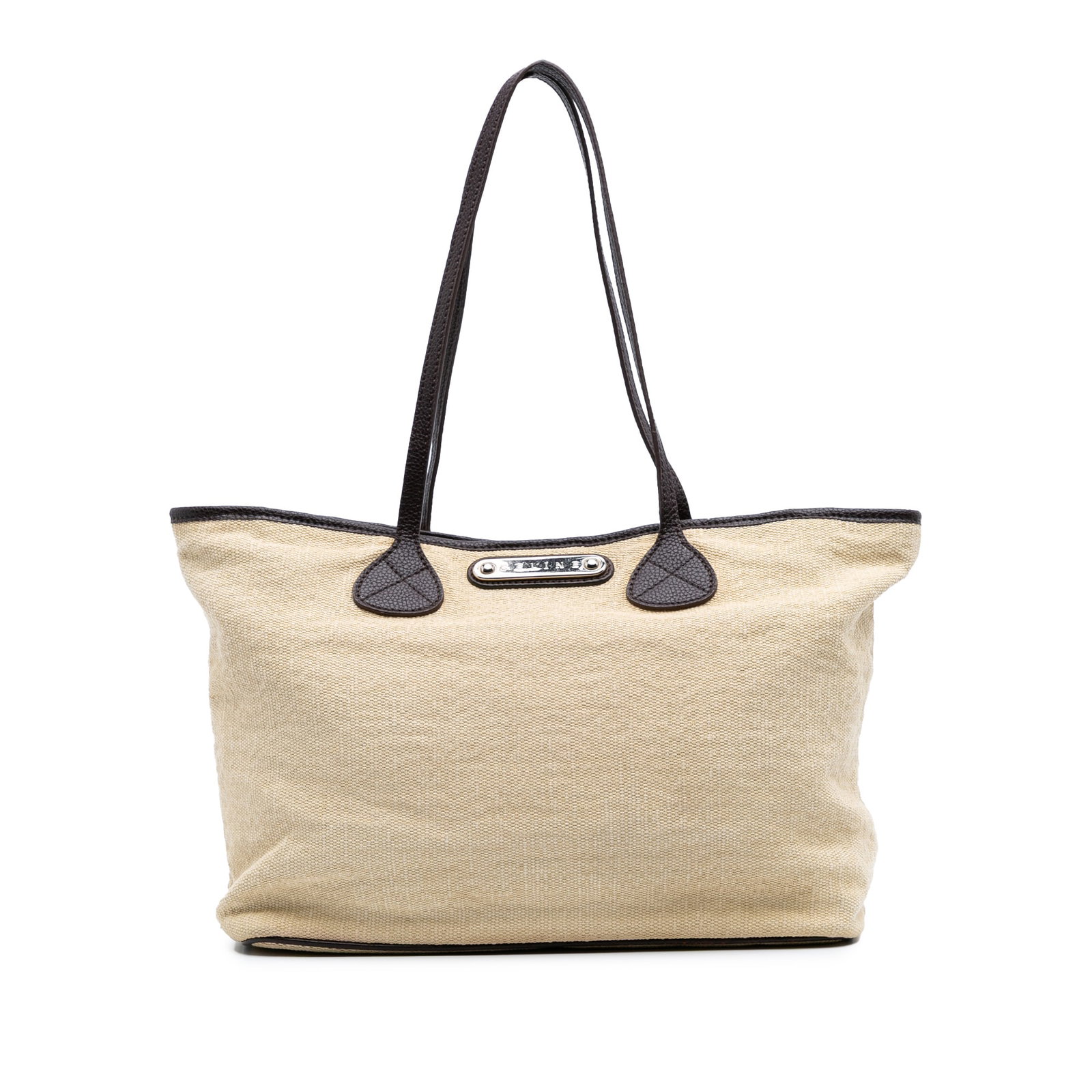Celine Raffia Tote Bag Brown Leather Trim Magnetic Closure: Celine Raffia Tote Bag Brown Leather Trim Magnetic Closure This Celine Raffia Tote is a stylish and functional accessory, crafted from a natural raffia body complemented by leather trim. It features f
