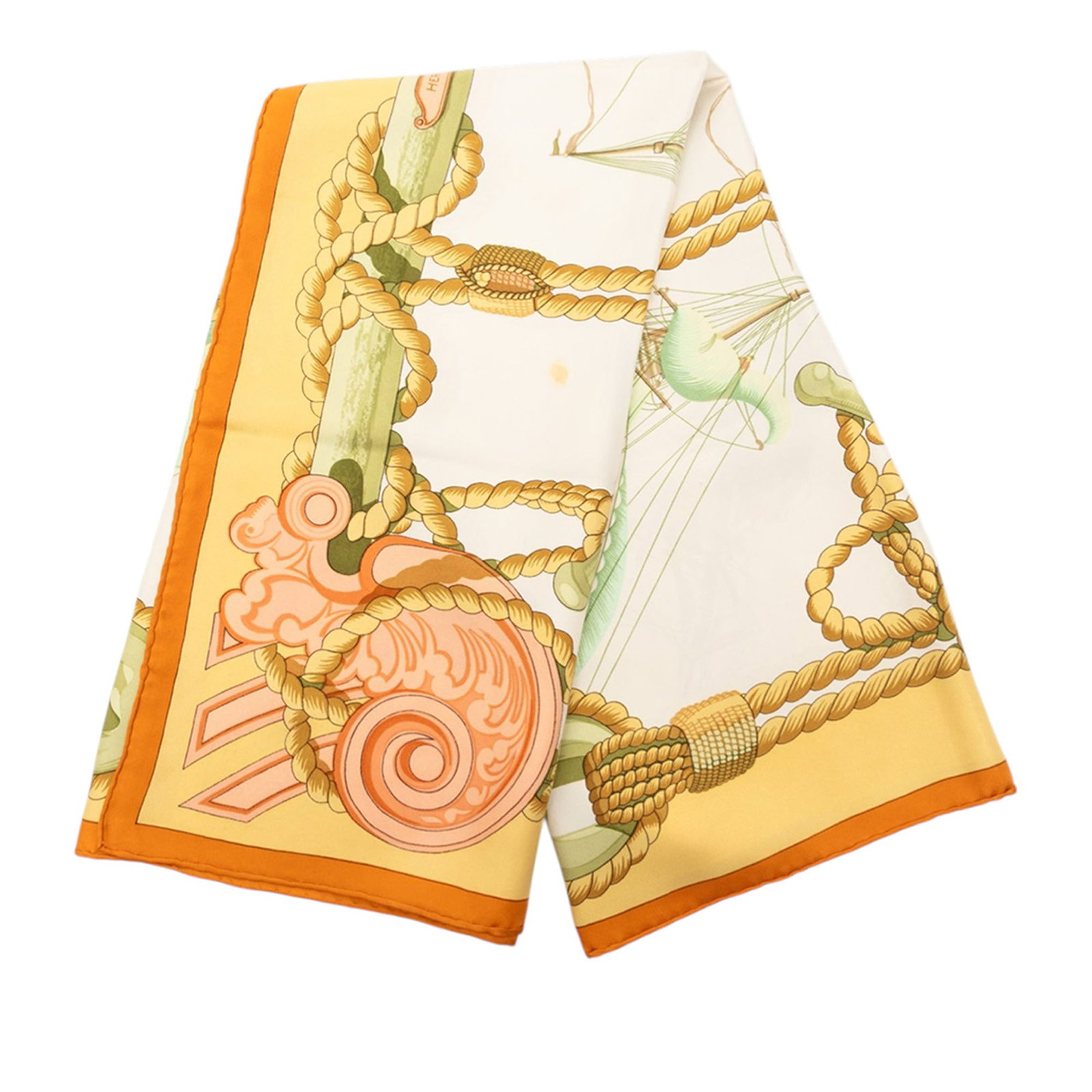 Hermes Tribord White Silk Square Scarf 88.5cm: Hermes Tribord White Silk Square Scarf 88.5cm This Hermes Tribord Silk Scarf 90 is crafted from 100% silk and features an elegant print design. The scarf is presented in a white color and originates f