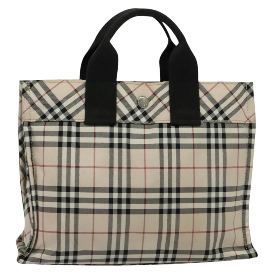 Nylon Beige Handbag Burberry Nova Check Blue Label 30cm x 23cm x 7cm: Nylon Beige Handbag Burberry Nova Check Blue Label 30cm x 23cm x 7cm This Burberry Nova Check Blue Label bag features a beige nylon exterior with the iconic check pattern. Designed for women, it offer