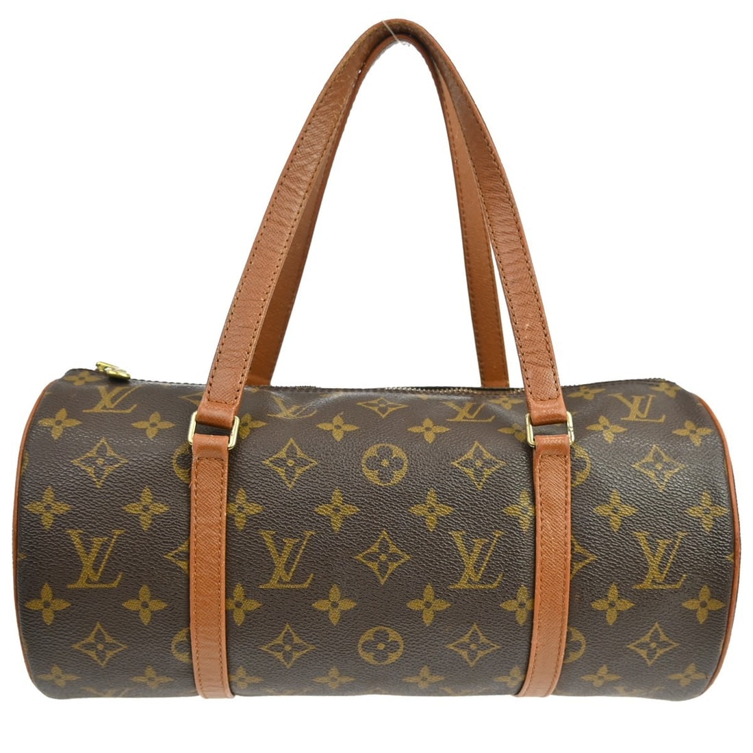 Louis Vuitton Papillon 30 Monogram Canvas Brown Medium Handbag M51365: Louis Vuitton Papillon 30 Monogram Canvas Brown Medium Handbag M51365 This Louis Vuitton Papillon 30 handbag features the iconic Monogram canvas leather exterior with double beige handles and a zipper