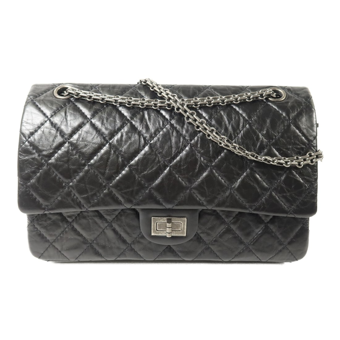 CHANEL CC 2.55 Black Calfskin 2 Way Shoulder Bag 28cm: CHANEL CC 2.55 Black Calfskin 2 Way Shoulder Bag 28cm This CHANEL 2.55 2-way shoulder bag is crafted from luxurious black calfskin leather, offering a sophisticated and versatile accessory. Designed f