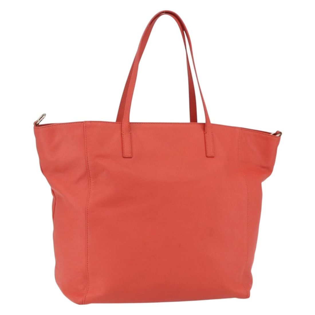 VALENTINO Leather Tote Bag Orange Gold Made in Italy: VALENTINO Leather Tote Bag Orange Gold Made in Italy This elegant VALENTINO tote bag combines style and functionality, crafted from high-quality leather in a striking orange and gold color combination