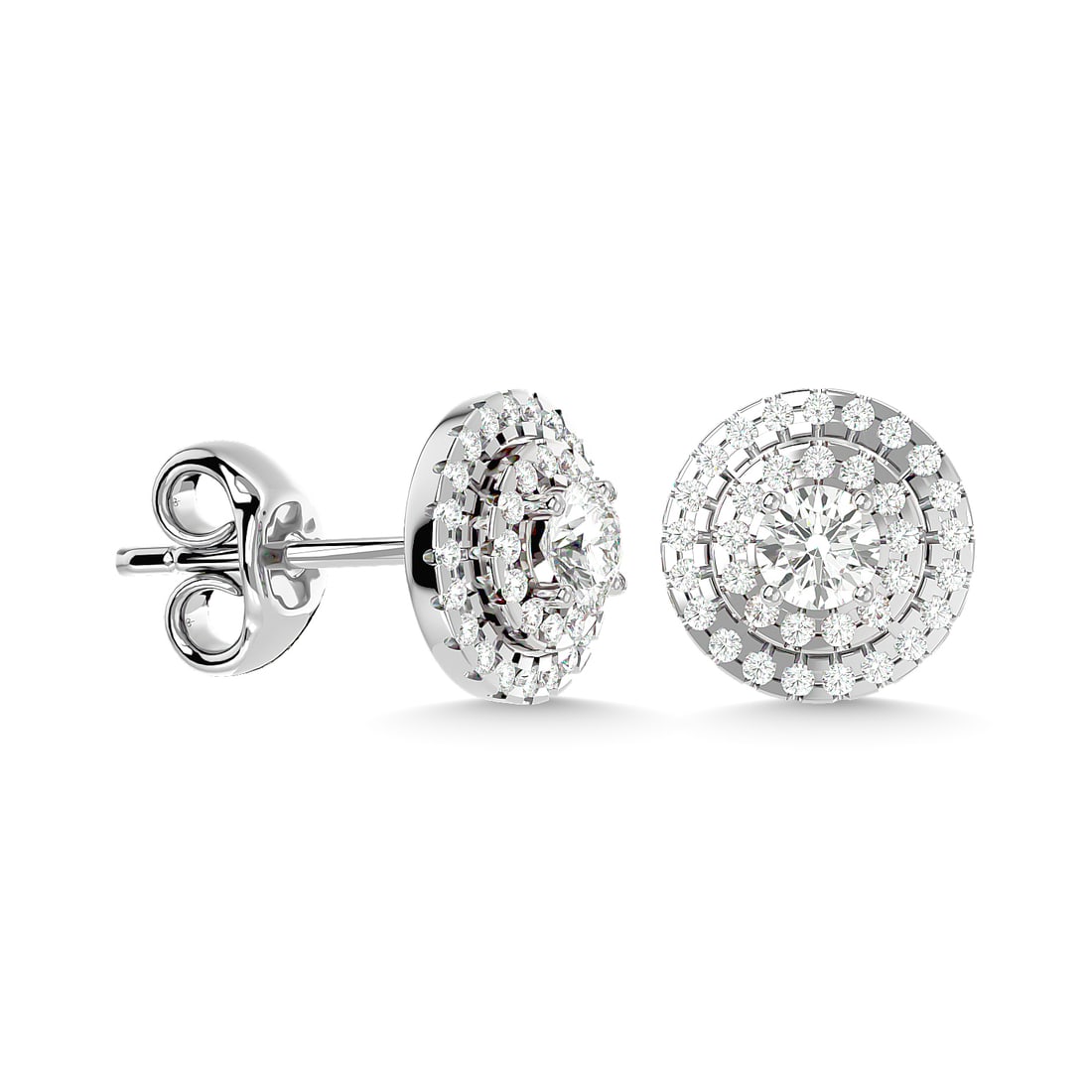 Diamond 9/10 Ct.tw Fashion Earrings in 14K White Gold: Diamond 9/10 Ct.tw Fashion Earrings in 14K White Gold 14k White Gold Stone Color: G-h Stone Clarity: I1 This item may take 2-5 weeks for shipping. PLEASE NOTE: Framed, Large, or heavy items do not hav