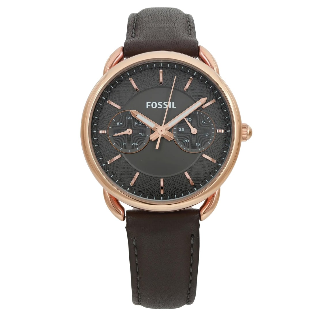 Fossil Tailor Rose Gold Gray Dial Ladies Quartz Watch ES3913: Fossil Tailor Rose Gold Gray Dial Ladies Quartz Watch ES3913 The Fossil Tailor Rose wristwatch combines elegance and functionality, making it perfect for casual wear. This stunning timepiece features 