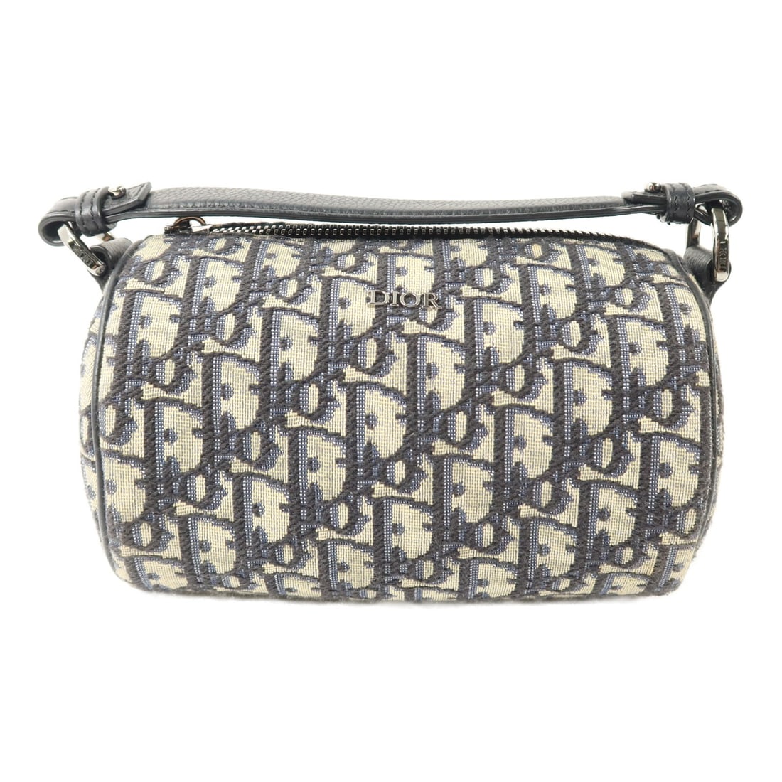 Dior Mini Roller Canvas Beige Blue 2way Shoulder Bag: Dior Mini Roller Canvas Beige Blue 2way Shoulder Bag This Christian Dior Mini Roller 2way Shoulder Bag features a versatile design crafted from beige canvas with blue accents. The bag offers two carry