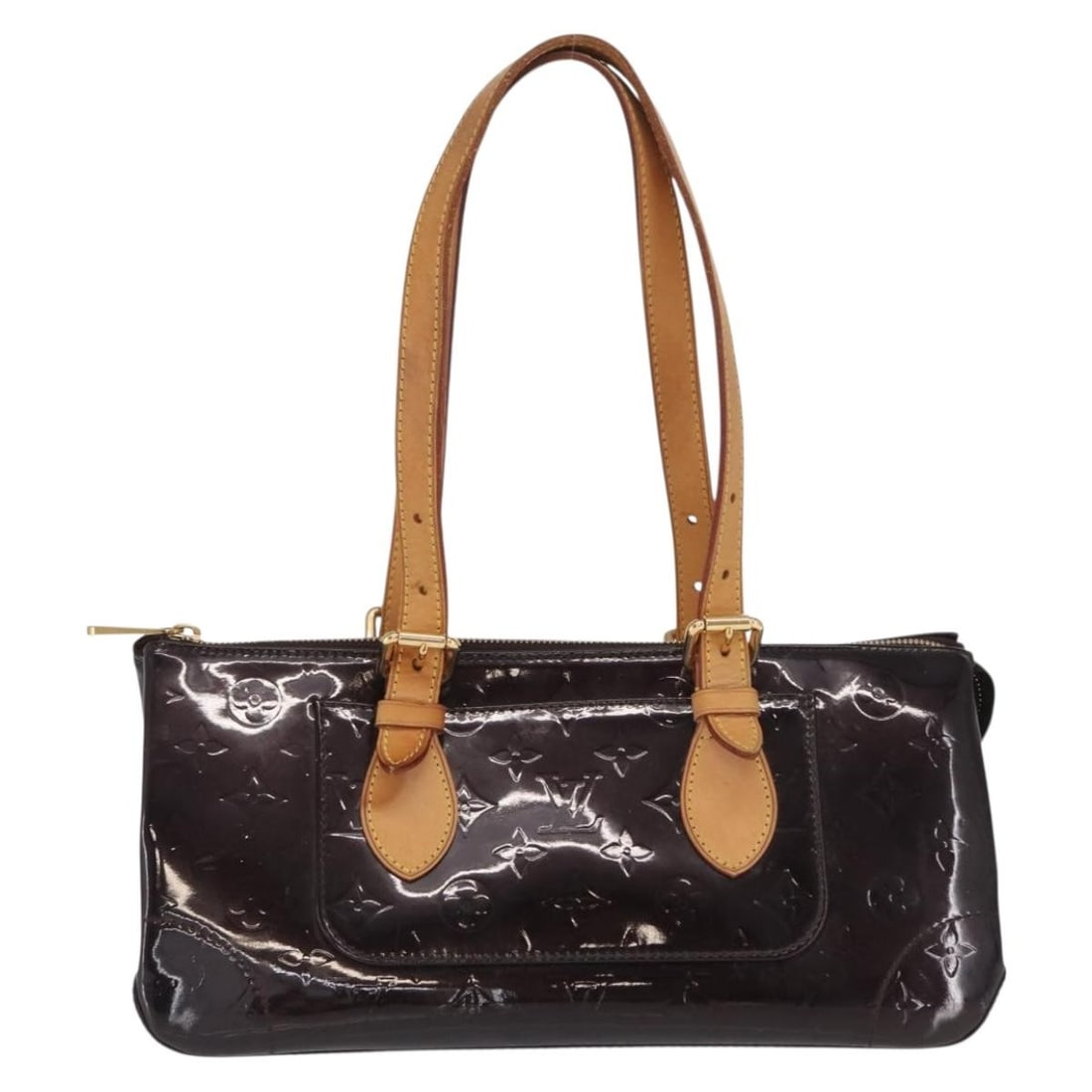 Louis Vuitton Monogram Vernis Patent Leather Rosewood Avenue Purse: Louis Vuitton Monogram Vernis Patent Leather Rosewood Avenue Purse Louis Vuitton Rosewood Avenue handbag in purple patent leather designed for women. This handbag features a spacious design with visib