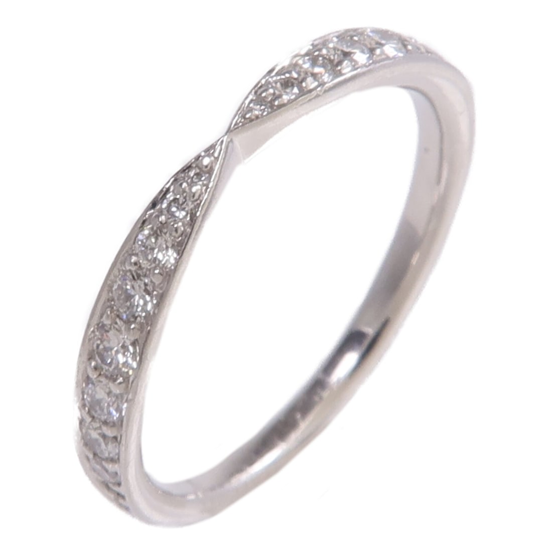 Tiffany Co Platinum Diamond Ring Size 4.5: Tiffany Co Platinum Diamond Ring Size 4.5 This Tiffany & Co. ring features a classic design crafted from PT950 platinum and set with a clear diamond as the main stone. Designed for women, the ring is 