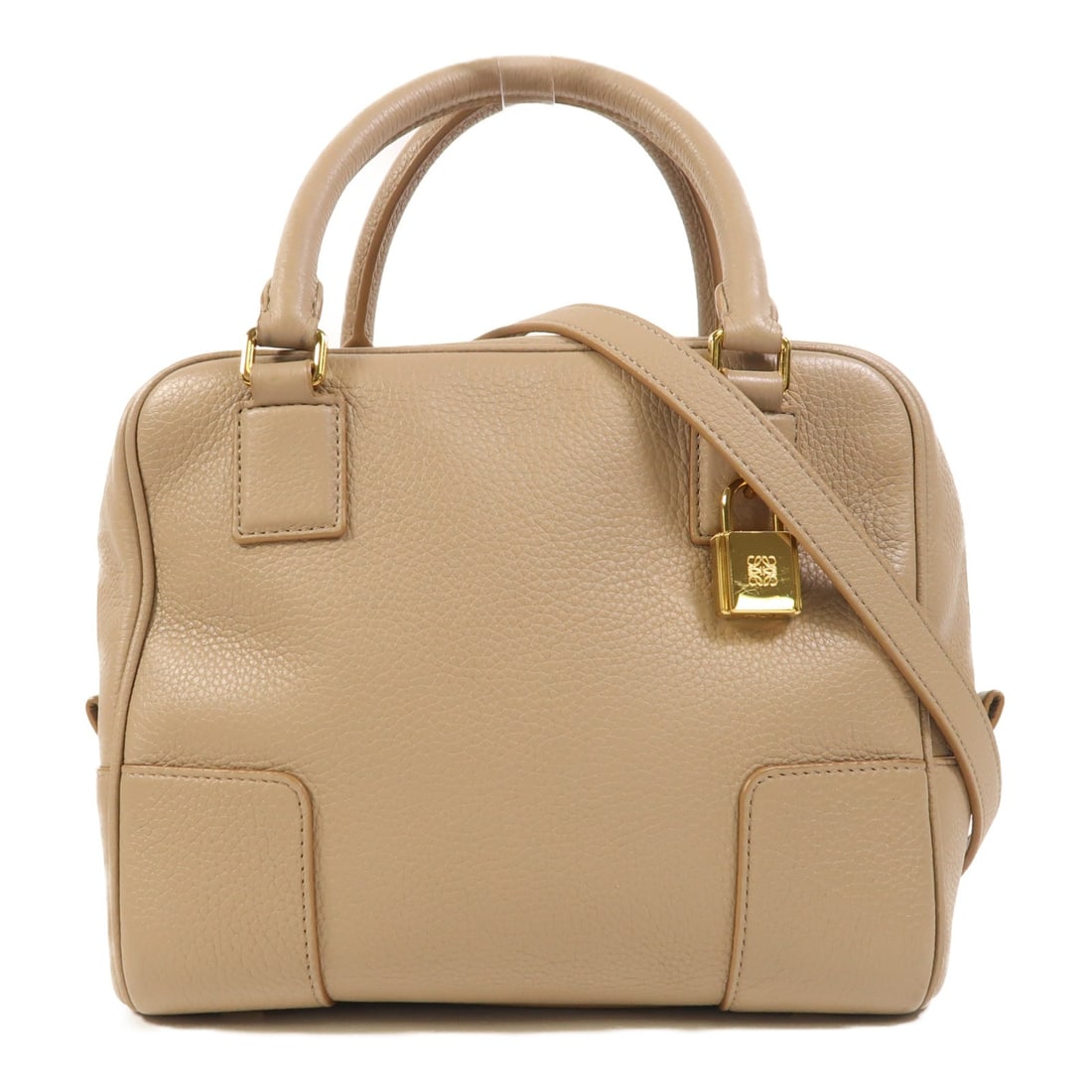 Loewe Amazona 19 Khaki Calfskin Two Way Shoulder Handbag Gold Hardware: Loewe Amazona 19 Khaki Calfskin Two Way Shoulder Handbag Gold Hardware This LOEWE Amazona 19 2-way shoulder bag is crafted from khaki calfskin leather, offering versatile wear as both a shoulder and h