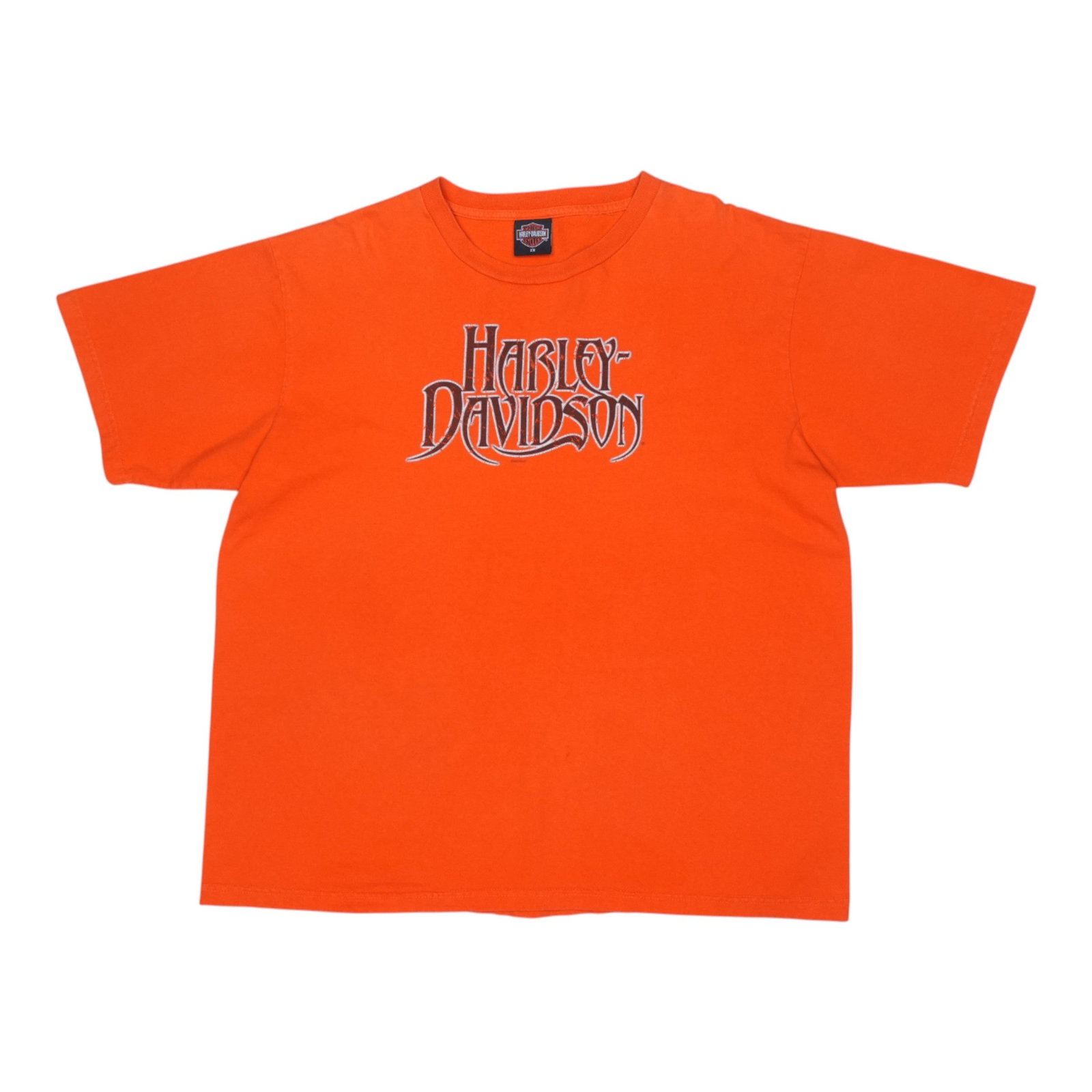Vintage 2003 Florida Graphic T Shirt 100 Percent Cotton Orange Extra Large: Vintage 2003 Florida Graphic T Shirt 100 Percent Cotton Orange Extra Large This is an original vintage 2003 Harley Davidson Florida shirt featuring front and back graphics. The shirt is made from 100%