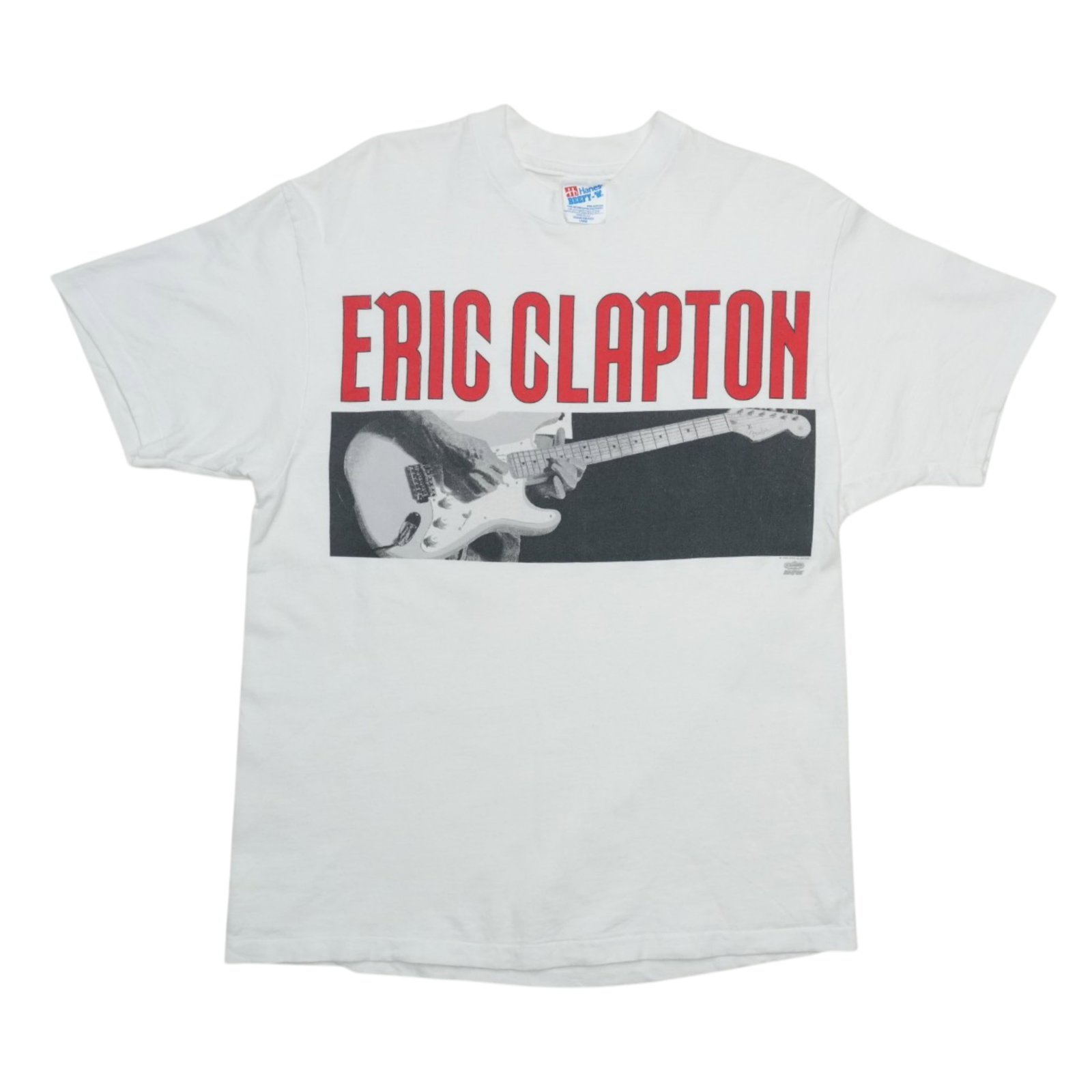 Vintage 1994 Eric Clapton Blues Tour Graphic Cotton Shirt White Large: Vintage 1994 Eric Clapton Blues Tour Graphic Cotton Shirt White Large This is an original vintage 1994 Eric Clapton "Nothing But the Blues" shirt, featuring front and back graphics. The shirt is made 