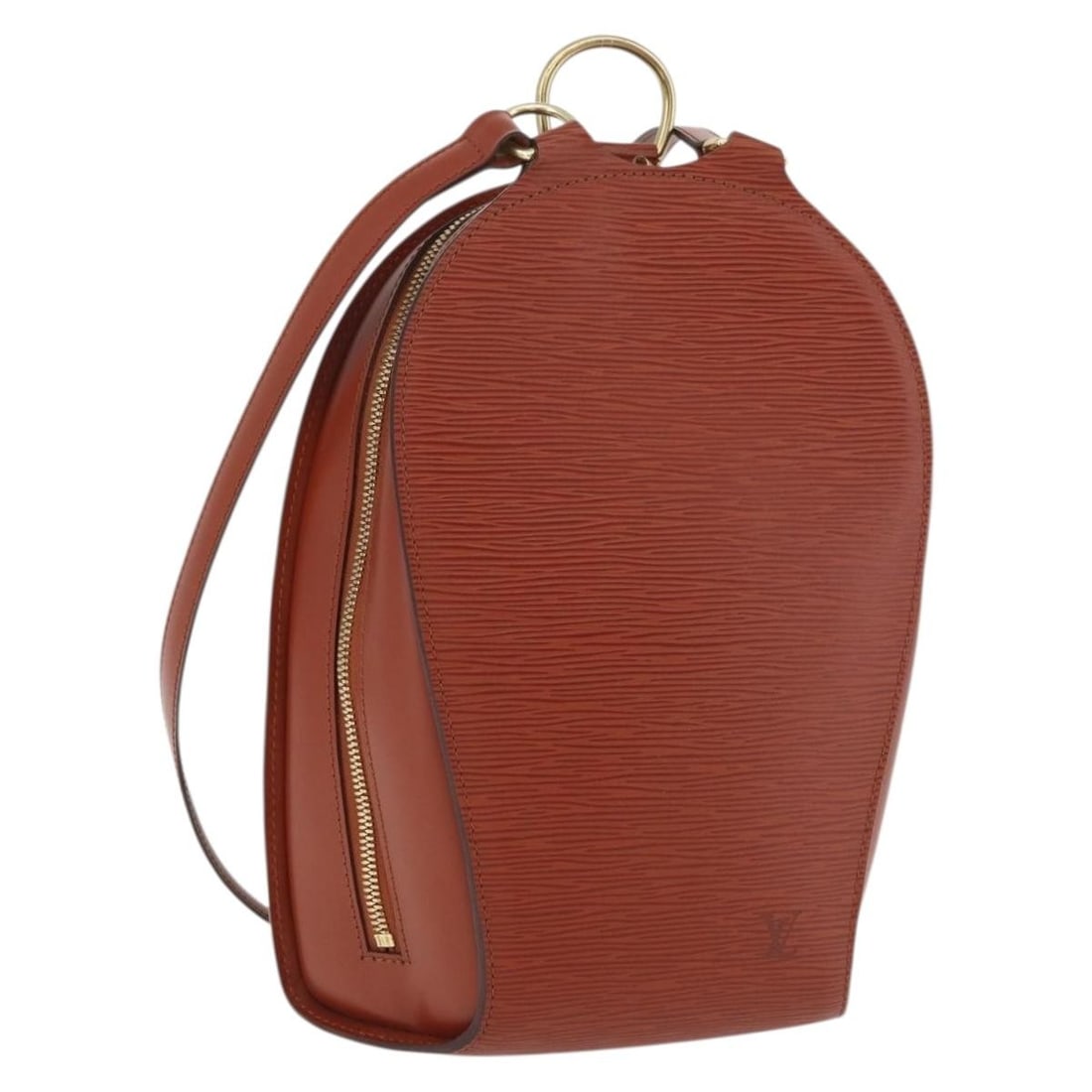 Louis Vuitton Mabillon Epi Leather Brown Backpack M52233: Louis Vuitton Mabillon Epi Leather Brown Backpack M52233 This Louis Vuitton Epi Mabillon backpack in brown features the brand's signature Epi leather and is crafted in France. The backpack measures ap