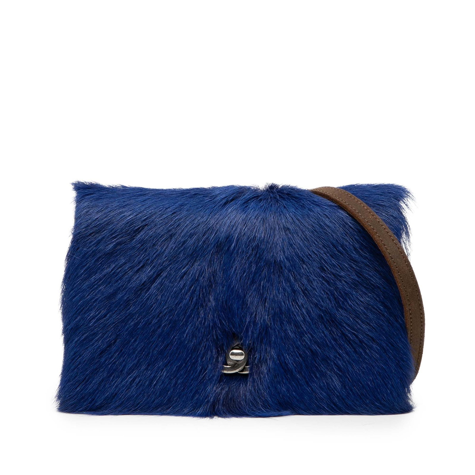 Chanel Paris Edinburgh Blue Fur and Leather Chain Wallet: Chanel Paris Edinburgh Blue Fur and Leather Chain Wallet This Chanel Paris Edinburgh Wallet on Chain features a combination of fur and distressed leather, offering a unique and stylish look. The desig