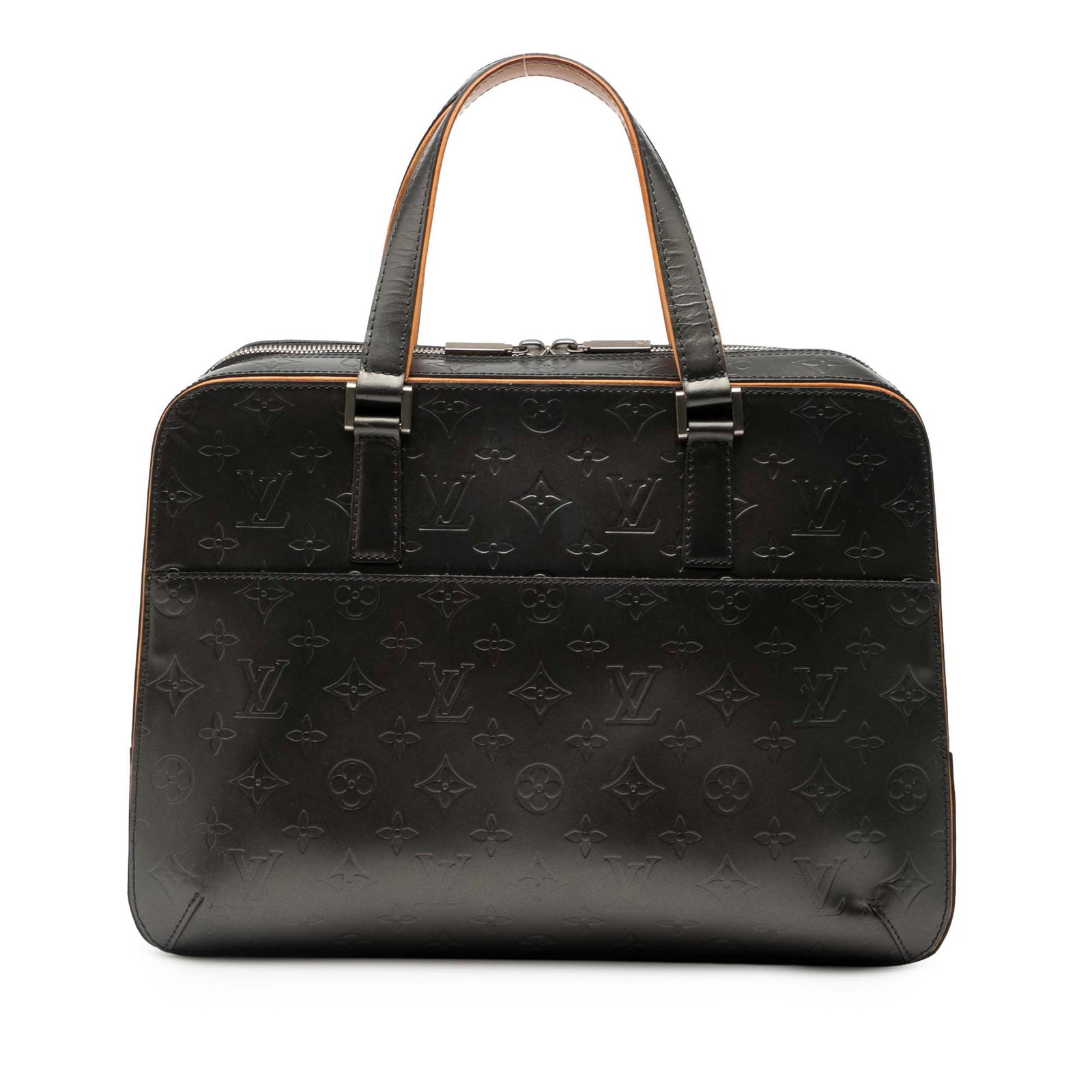 Louis Vuitton Malden Gray Monogram Mat Leather Tote Bag: Louis Vuitton Malden Gray Monogram Mat Leather Tote Bag The Louis Vuitton Monogram Mat Malden is a sophisticated handbag crafted from embossed leather in a gray hue. It features flat leather handles, 