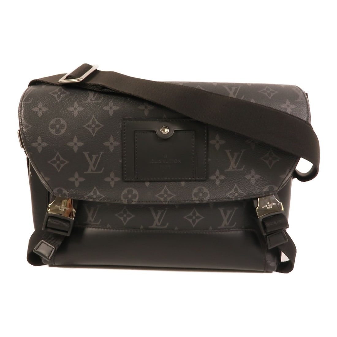 Louis Vuitton Voyager PM Messenger Bag Monogram Eclipse Black: Louis Vuitton Voyager PM Messenger Bag Monogram Eclipse Black This Louis Vuitton Messenger PM Voyager Shoulder Bag features the signature Monogram Eclipse design in black on durable PVC coated canvas.