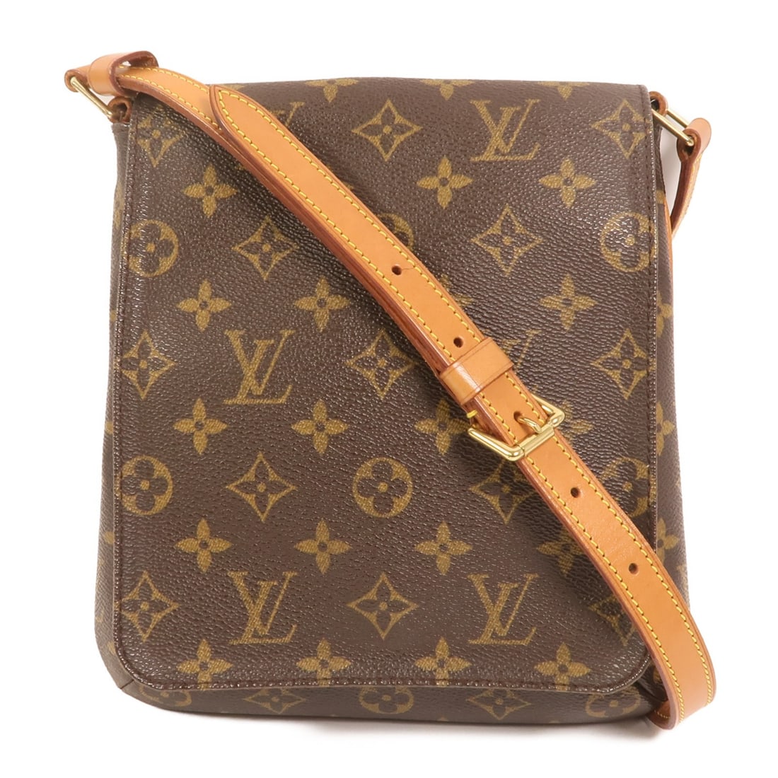 Louis Vuitton Monogram Musette Salsa Shoulder Bag with Gold Hardware M51258: Louis Vuitton Monogram Musette Salsa Shoulder Bag with Gold Hardware M51258 This Louis Vuitton Musette Salsa shoulder bag features the iconic monogram brown PVC coated canvas. Designed for women, it o